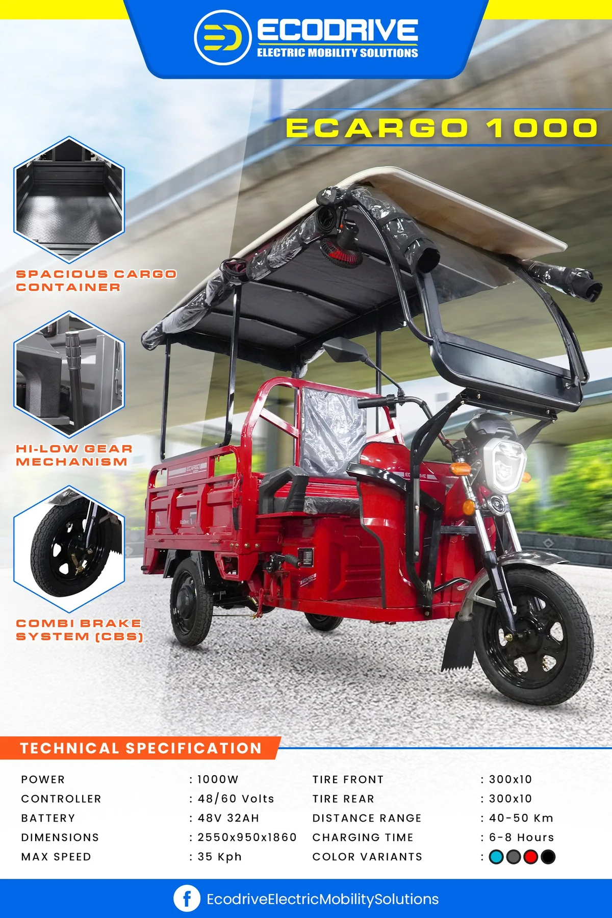 E-Cargo 1000 promotional poster