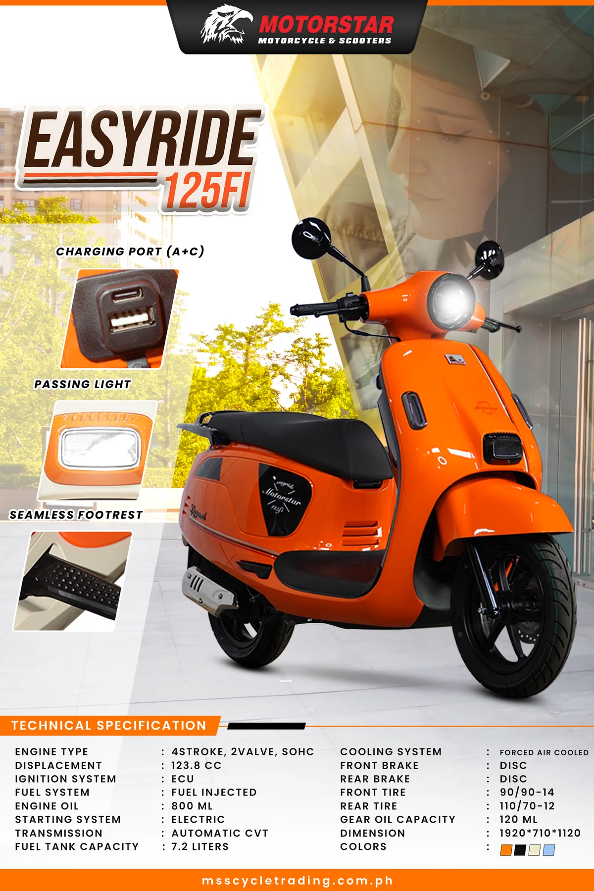 Easyride 125 FI promotional poster