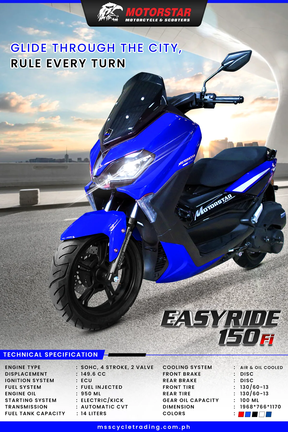 Easyride 150 FI promotional poster