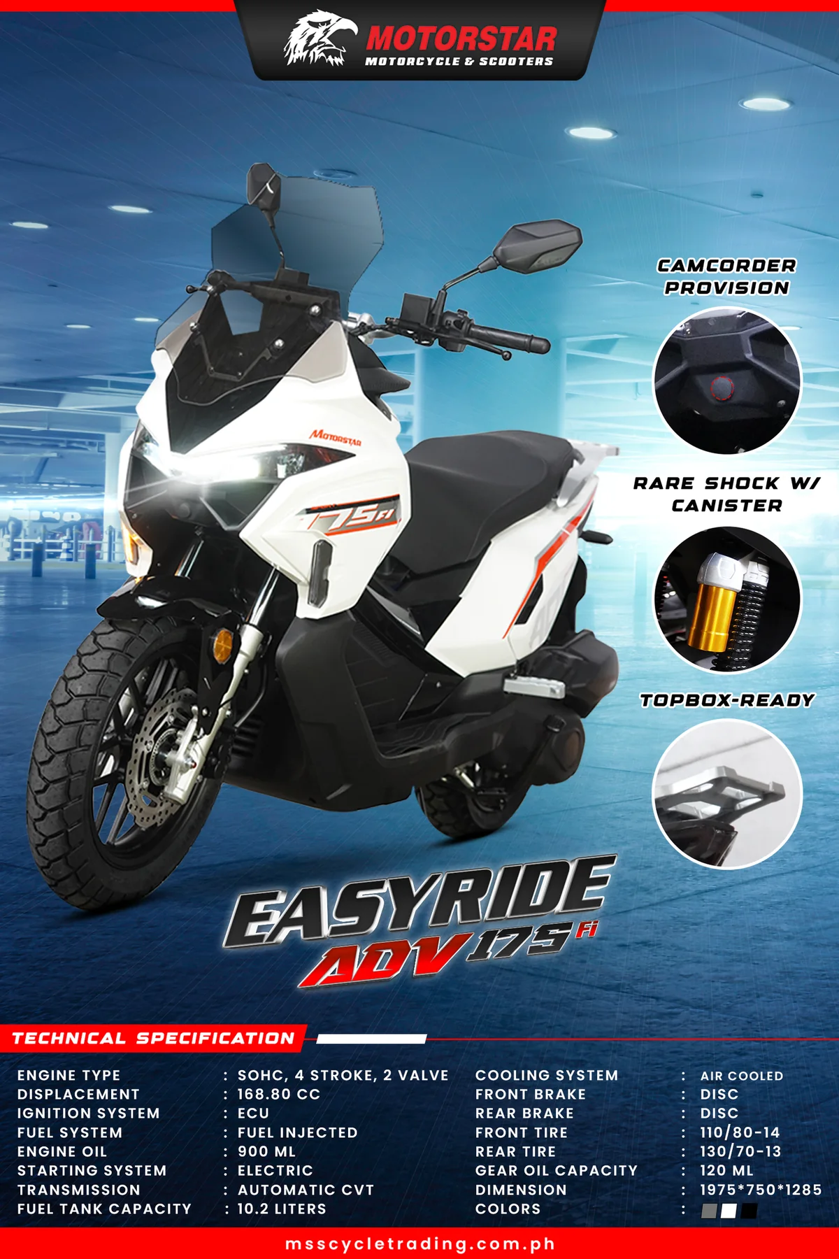 Easyride ADV 175 FI promotional poster