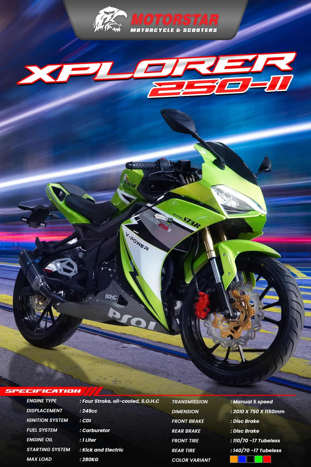 Xplorer 250-II promotional poster